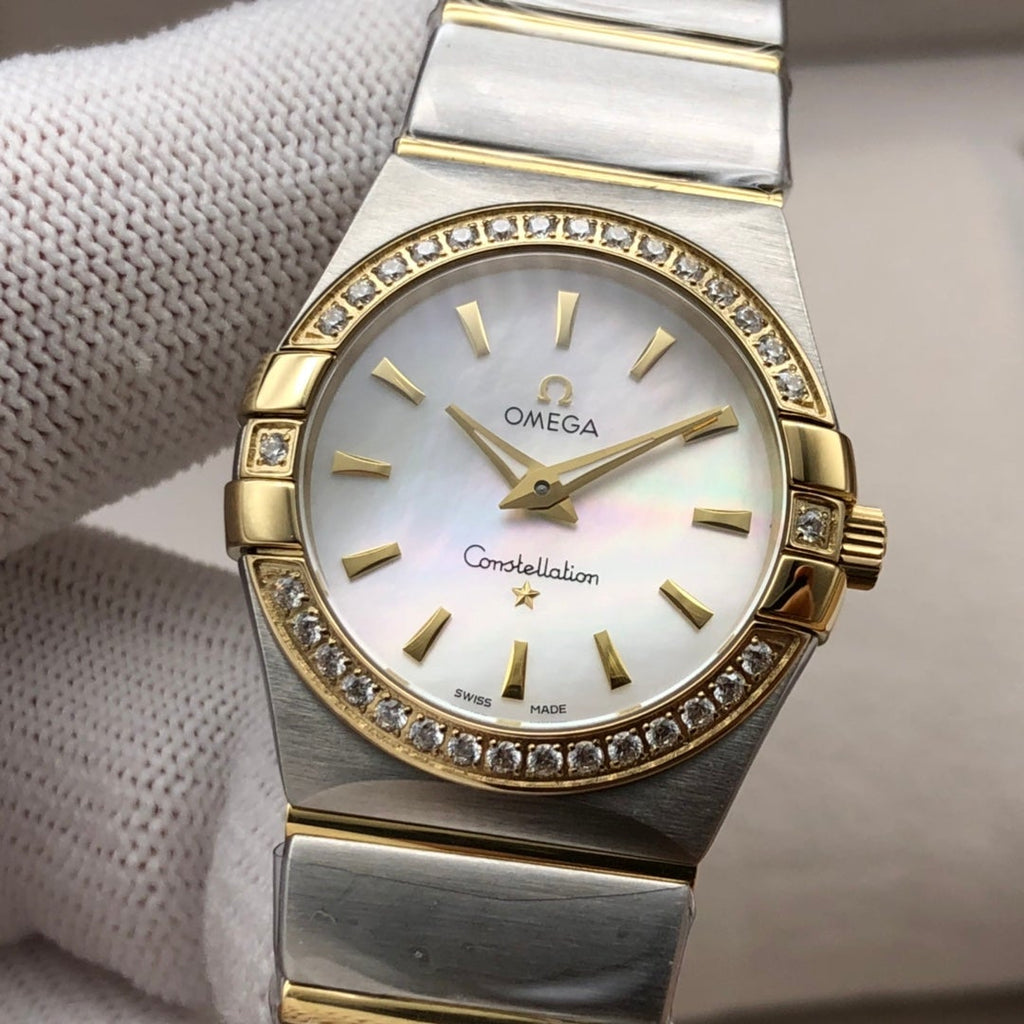 VARELLO CLASSIC LADIES 27MM GOLD DIAMOND BEZEL
