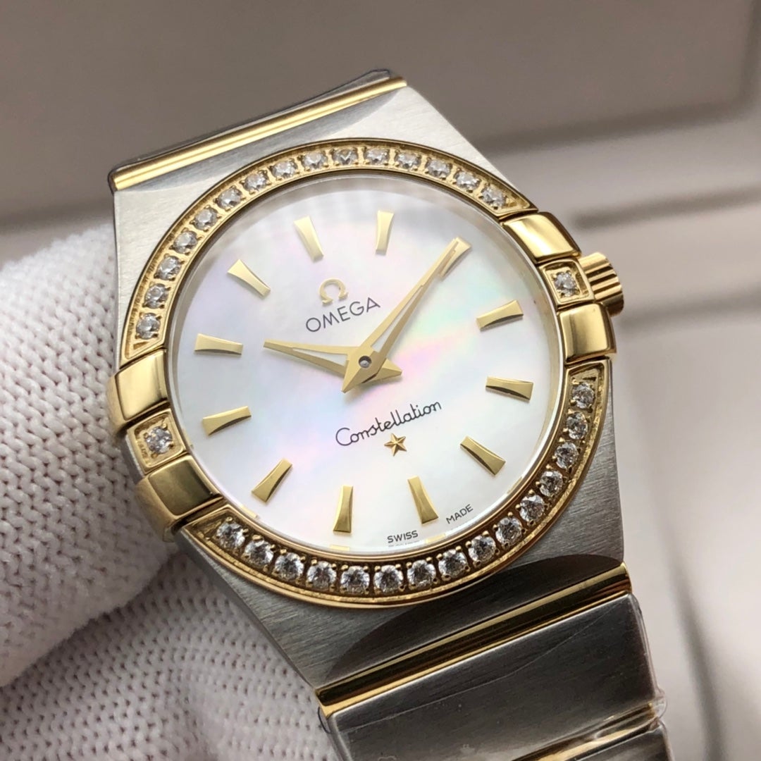 VARELLO CLASSIC LADIES 27MM GOLD DIAMOND BEZEL