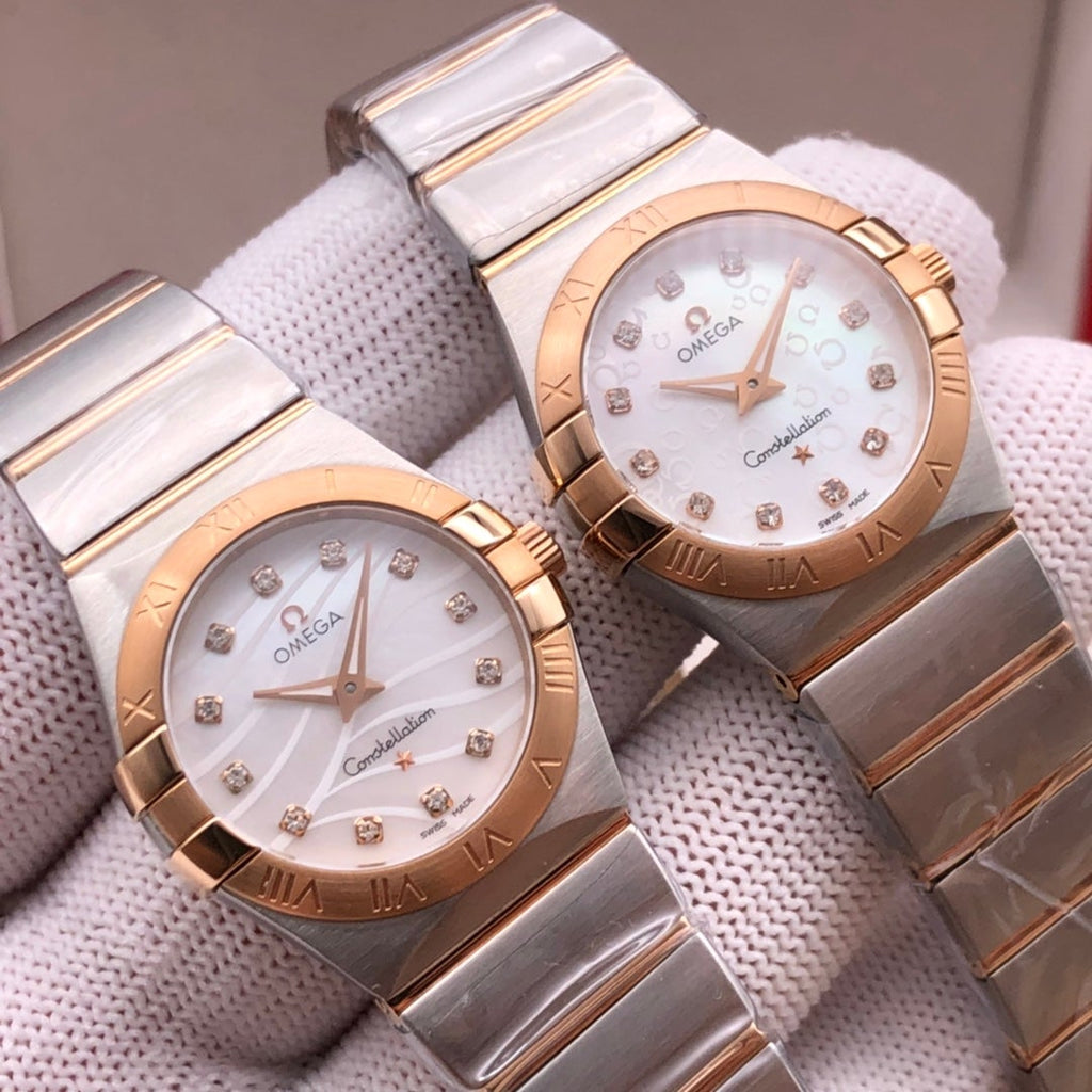 VARELLO CLASSIC27MM QUARTZ ROSE GOLD BEZEL MOTHER OF PEARL DIAL