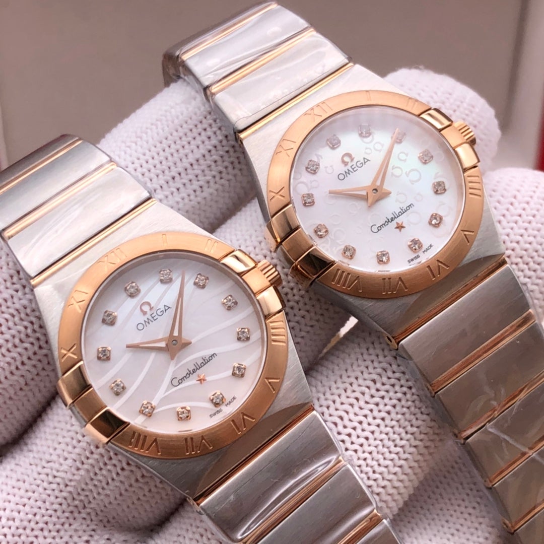 VARELLO CLASSIC27MM QUARTZ ROSE GOLD BEZEL MOTHER OF PEARL DIAL