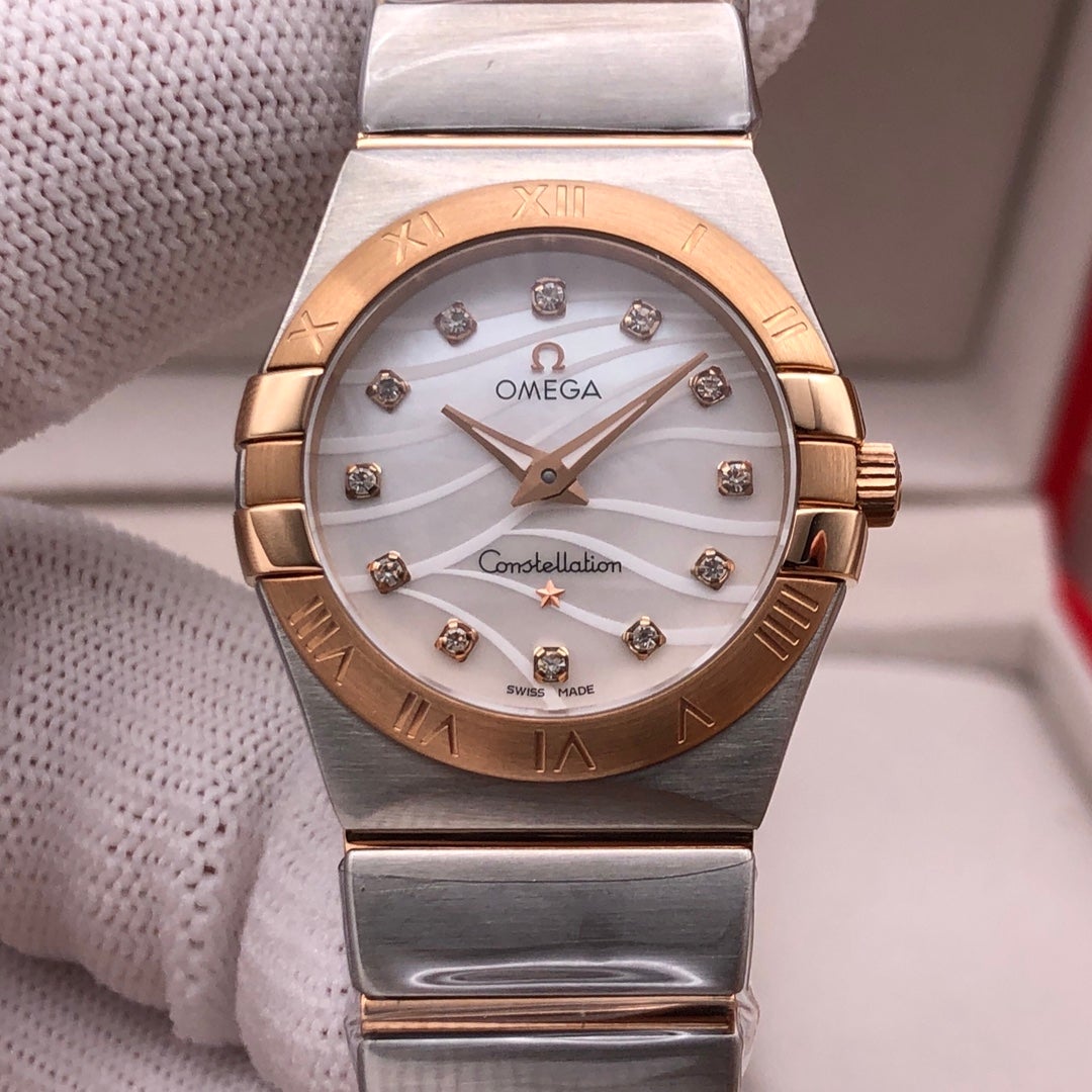 VARELLO CLASSIC27MM QUARTZ ROSE GOLD BEZEL MOTHER OF PEARL DIAL