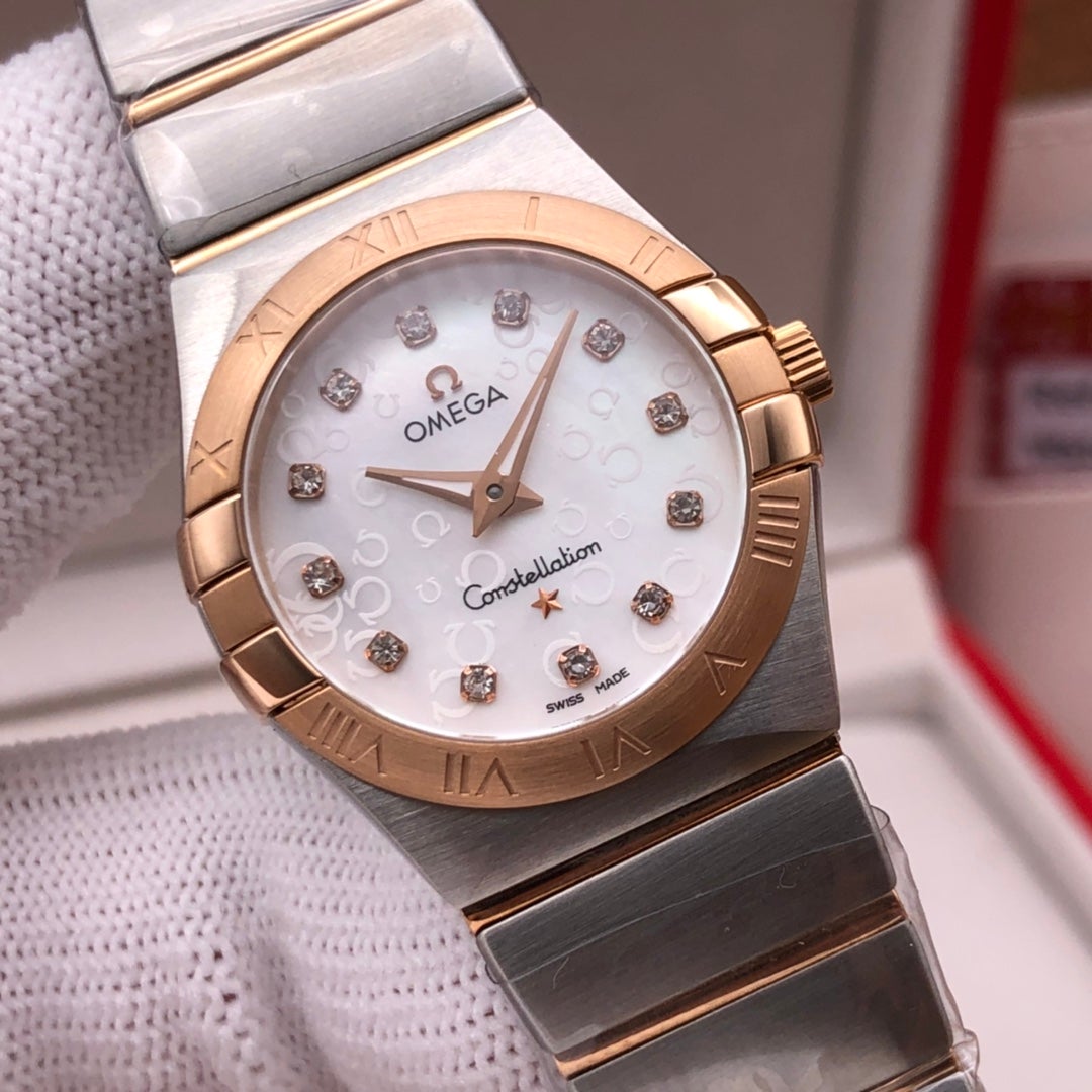 VARELLO CLASSIC27MM QUARTZ ROSE GOLD BEZEL MOTHER OF PEARL DIAL