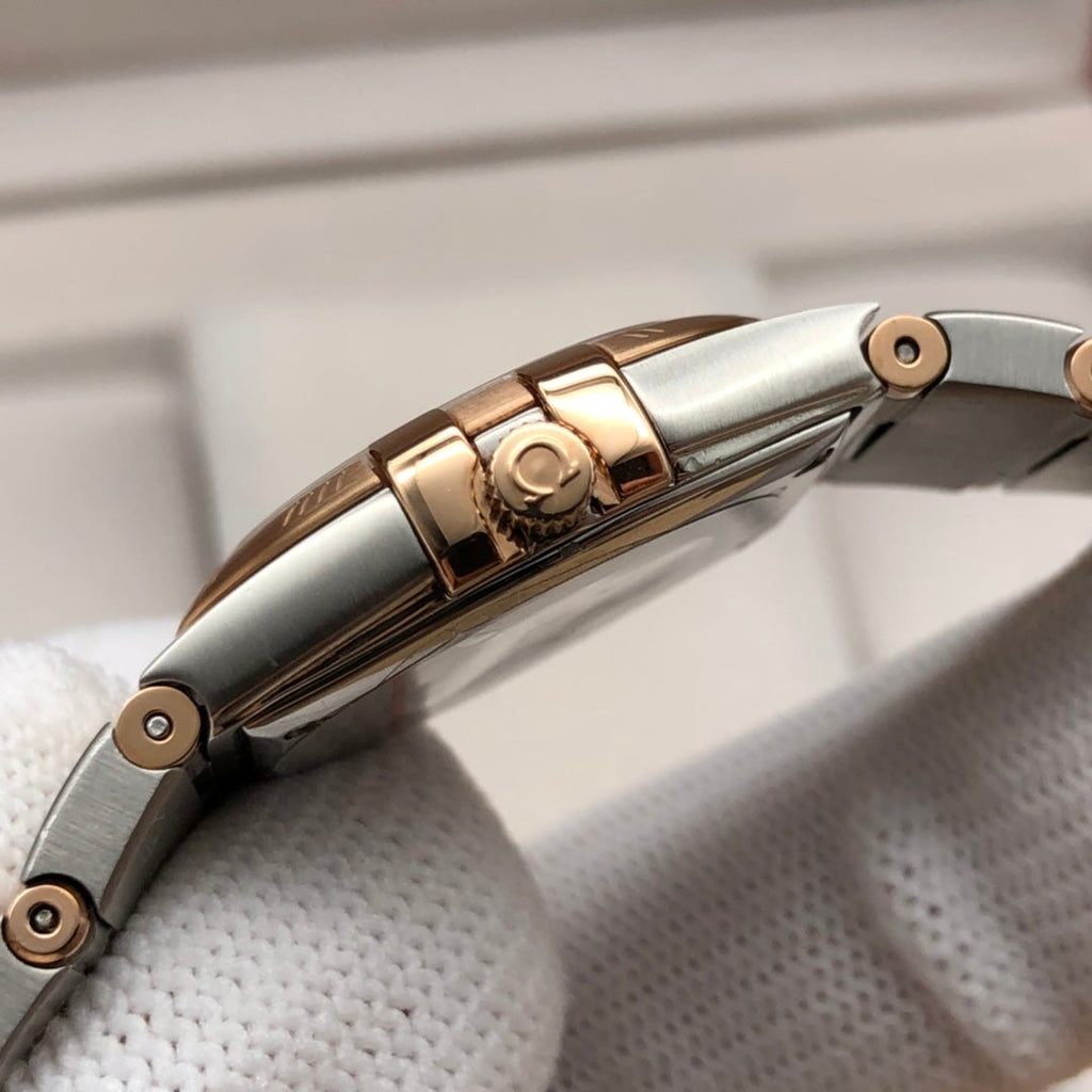 VARELLO CLASSIC27MM QUARTZ ROSE GOLD BEZEL MOTHER OF PEARL DIAL