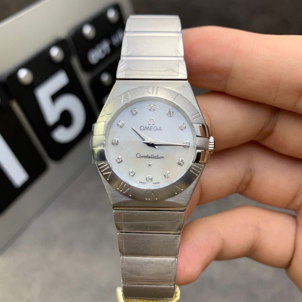 VARELLO CLASSICQUARTZ 27MM STEEL CASE MOTHER OF PEARL DIAL