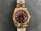 CLASSIC 42MM ROSE GOLD-TONE BROWN DIAL WATCH
