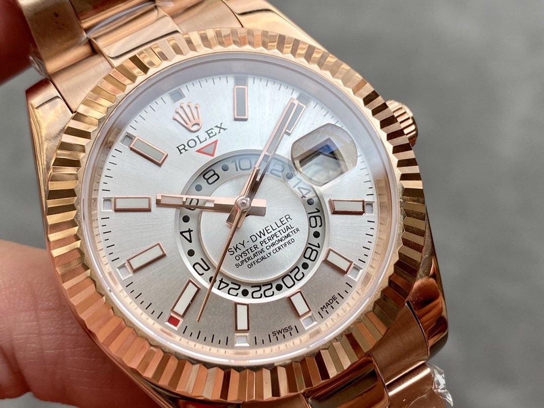 CLASSIC 42MM ROSE GOLD-TONE GREY DIAL WATCH