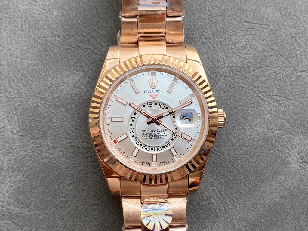 CLASSIC 42MM ROSE GOLD-TONE GREY DIAL WATCH
