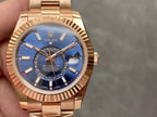 CLASSIC 42MM ROSE GOLD-TONE BLUE DIAL WATCH