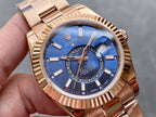 CLASSIC 42MM ROSE GOLD-TONE BLUE DIAL WATCH