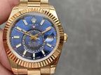 CLASSIC 42MM YELLOW GOLD-TONE BLUE DIAL WATCH
