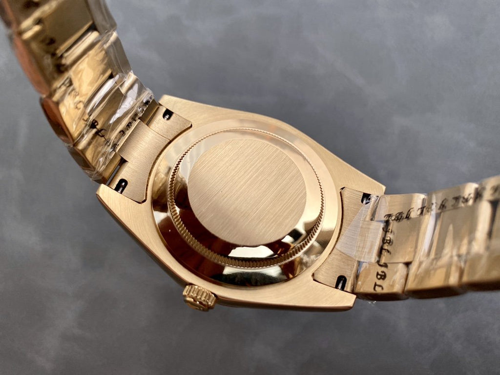 CLASSIC 42MM YELLOW GOLD-TONE BLUE DIAL WATCH