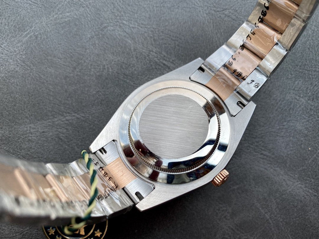 CLASSIC TWO-TONE 42MM ROSE GOLD-TONE BEZEL BLUE DIAL WATCH