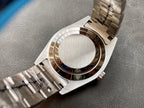 CLASSIC 42MM WHITE DIAL STAINLESS STEEL WATCH