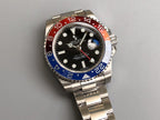 CLASSIC GMT RED & BLUE BEZEL STEEL BRACELET WATCH