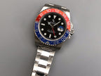 CLASSIC GMT RED & BLUE BEZEL STEEL BRACELET WATCH