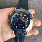 VARELLO CLASSIC DIVER 300M GOLD CASE CHRONOGRAPH 44MM BLUE DIAL