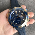 VARELLO CLASSIC DIVER 300M GOLD CASE CHRONOGRAPH 44MM BLUE DIAL