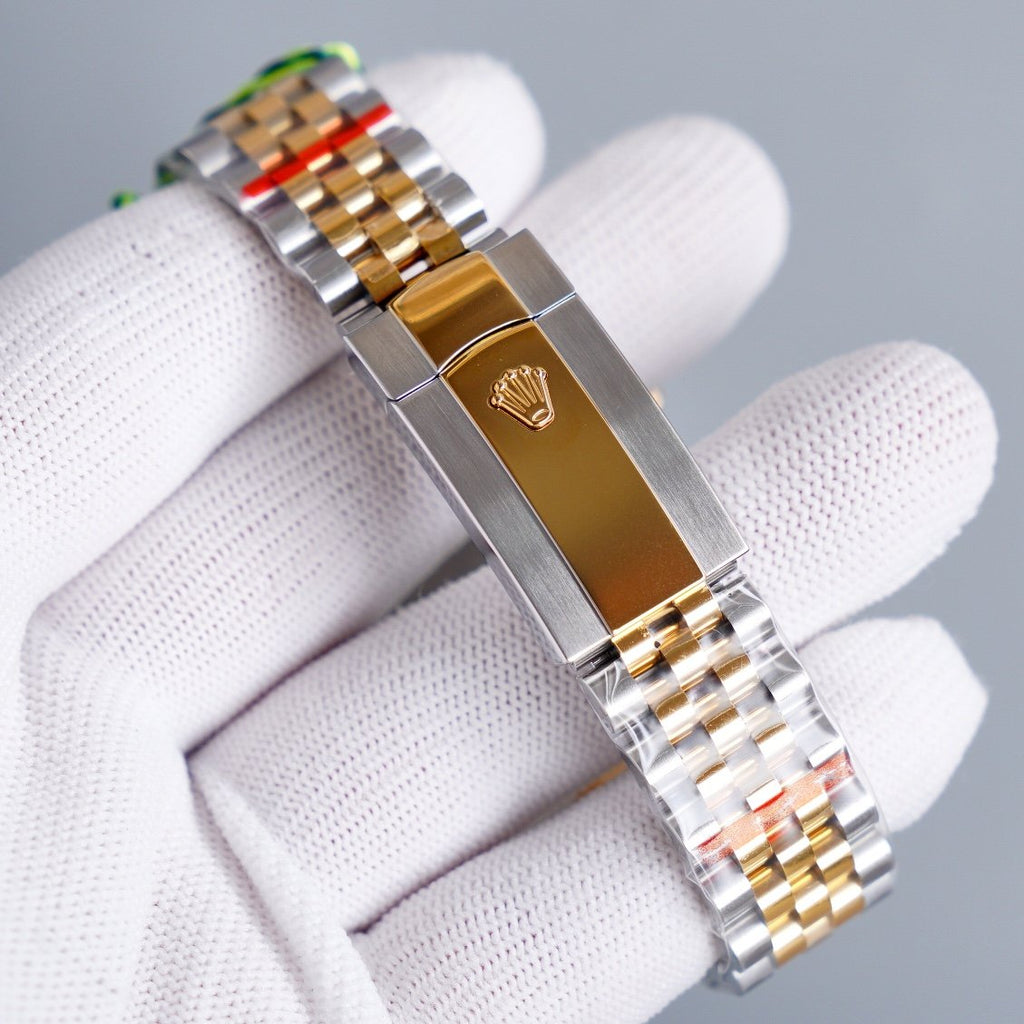 CLASSIC 41MM TWO-TONE WHITE DIAL STEEL BRACELET WATCH