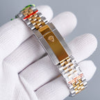 CLASSIC 41MM TWO-TONE WHITE DIAL STEEL BRACELET WATCH