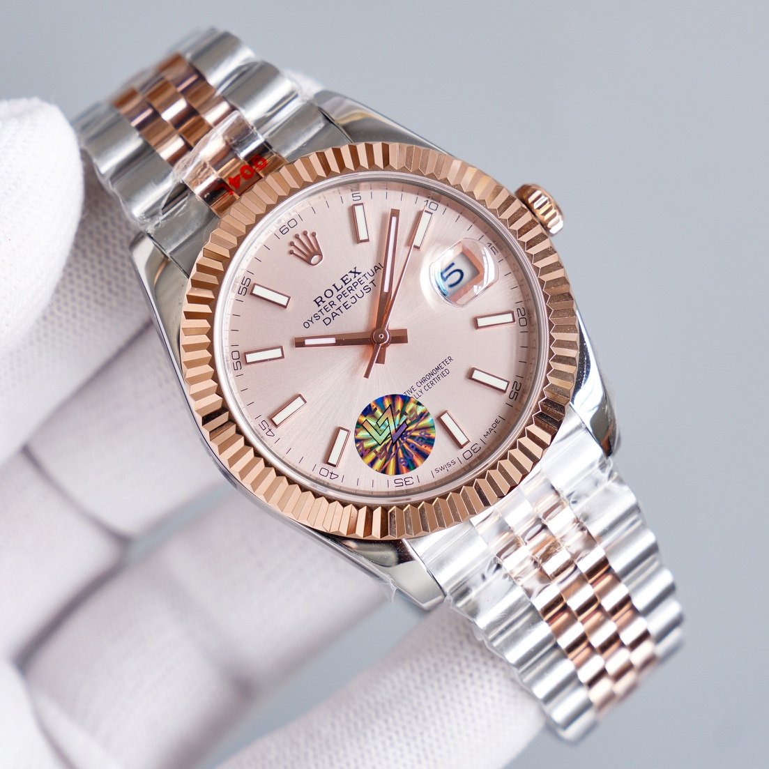 CLASSIC 41MM TWO-TONE ROSE GOLD-TONE STEEL BRACELET WATCH