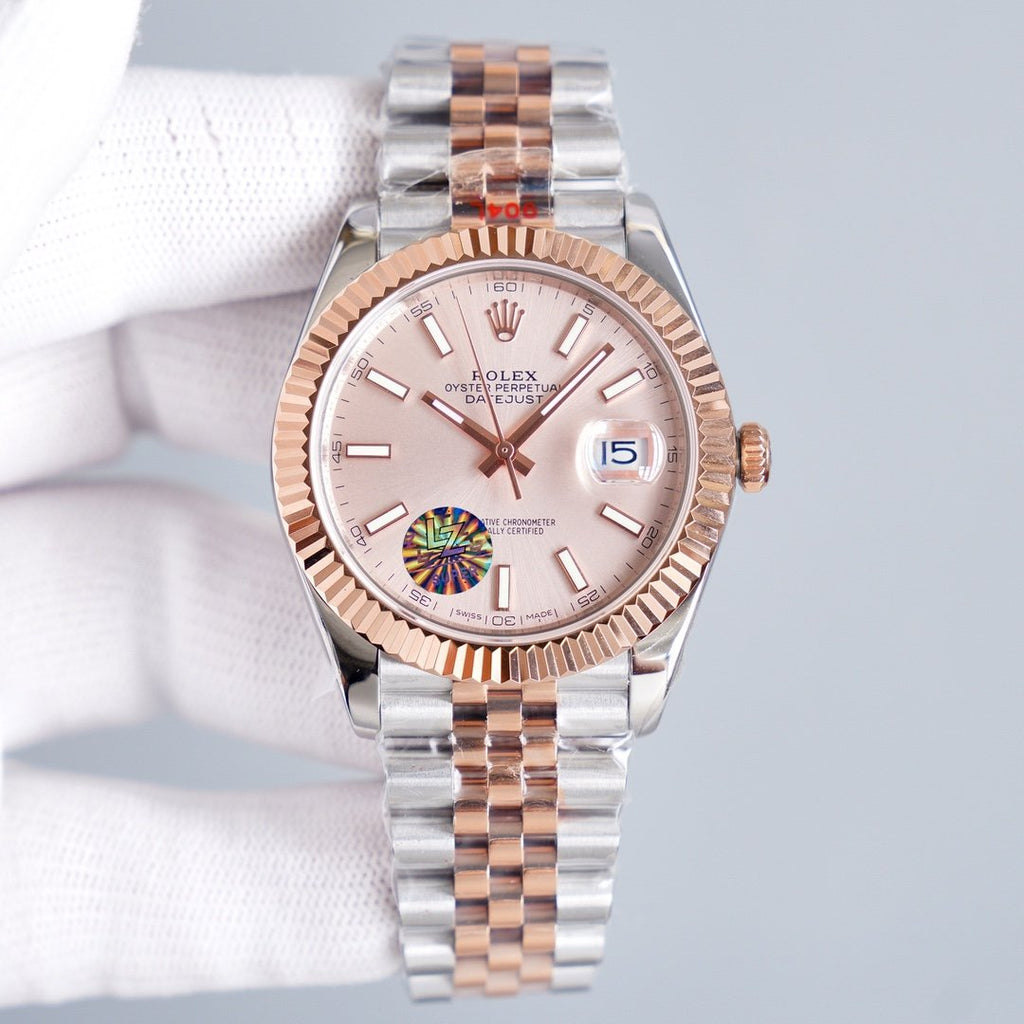 CLASSIC 41MM TWO-TONE ROSE GOLD-TONE STEEL BRACELET WATCH