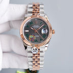 CLASSIC 41MM GREY ROMAN NUMERAL DIAL STEEL BRACELET WATCH