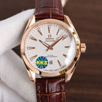 VARELLO CLASSIC TERRA 41MM ROSE GOLD CASE LEATHER STRAP