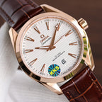 VARELLO CLASSIC TERRA 41MM ROSE GOLD CASE LEATHER STRAP