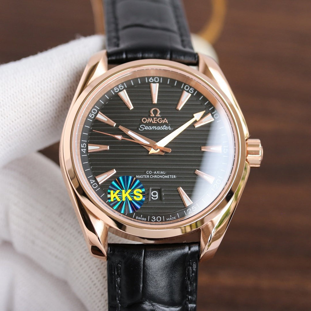 VARELLO CLASSIC TERRA 41MM ROSE GOLD CASE LEATHER STRAP