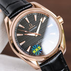 VARELLO CLASSIC TERRA 41MM ROSE GOLD CASE LEATHER STRAP