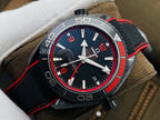 VARELLO CLASSIC OCEAN GMT 600 BLACK CASE RED BEZEL