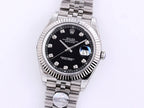CLASSIC 41MM STAINLESS STEEL DIAMOND NUMERAL WATCH