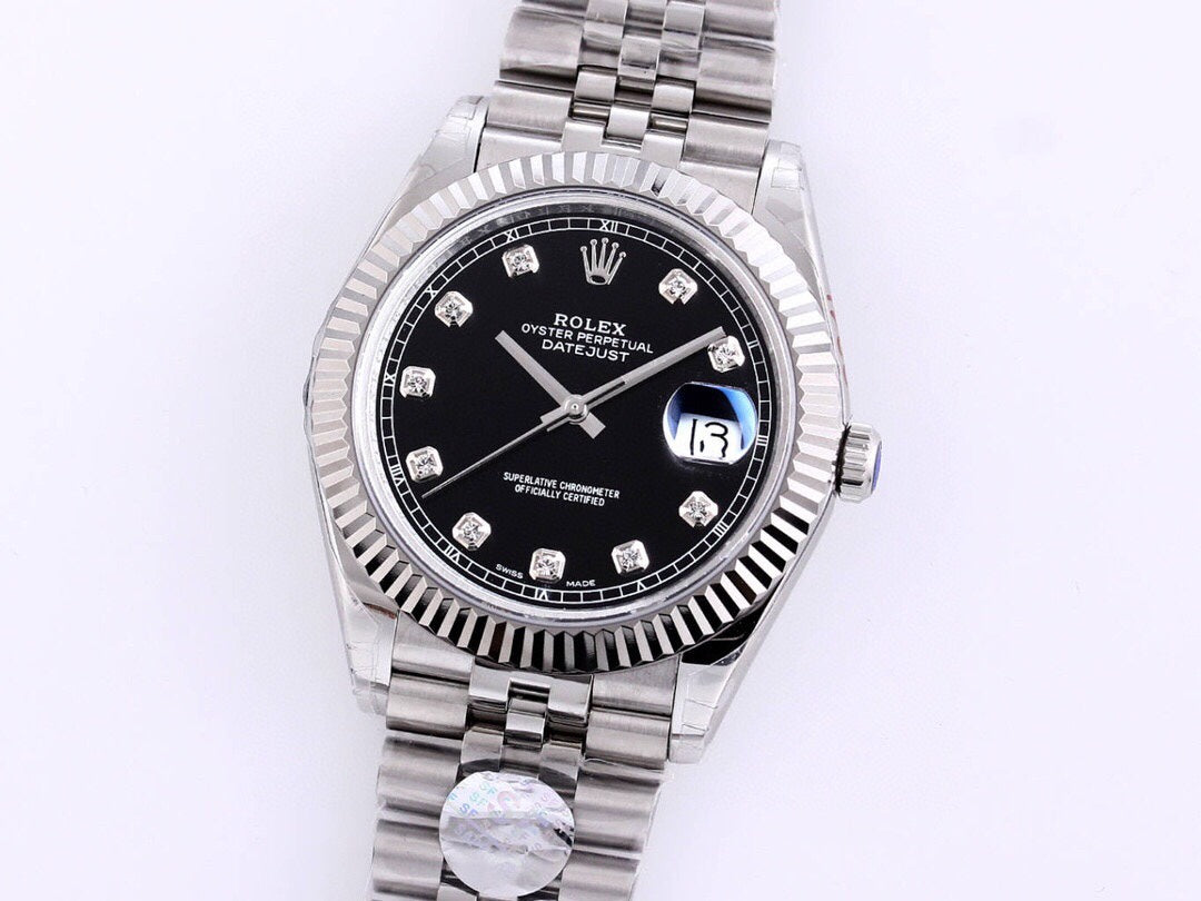 CLASSIC 41MM STAINLESS STEEL DIAMOND NUMERAL WATCH