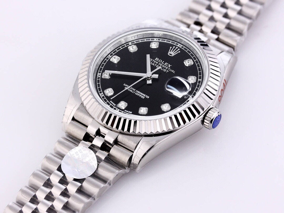 CLASSIC 41MM STAINLESS STEEL DIAMOND NUMERAL WATCH