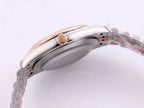 CLASSIC 41MM TWO-TONE WHITE DIAL DIAMOND NUMERAL WATCH