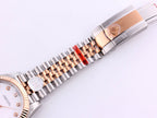CLASSIC 41MM TWO-TONE WHITE DIAL DIAMOND NUMERAL WATCH
