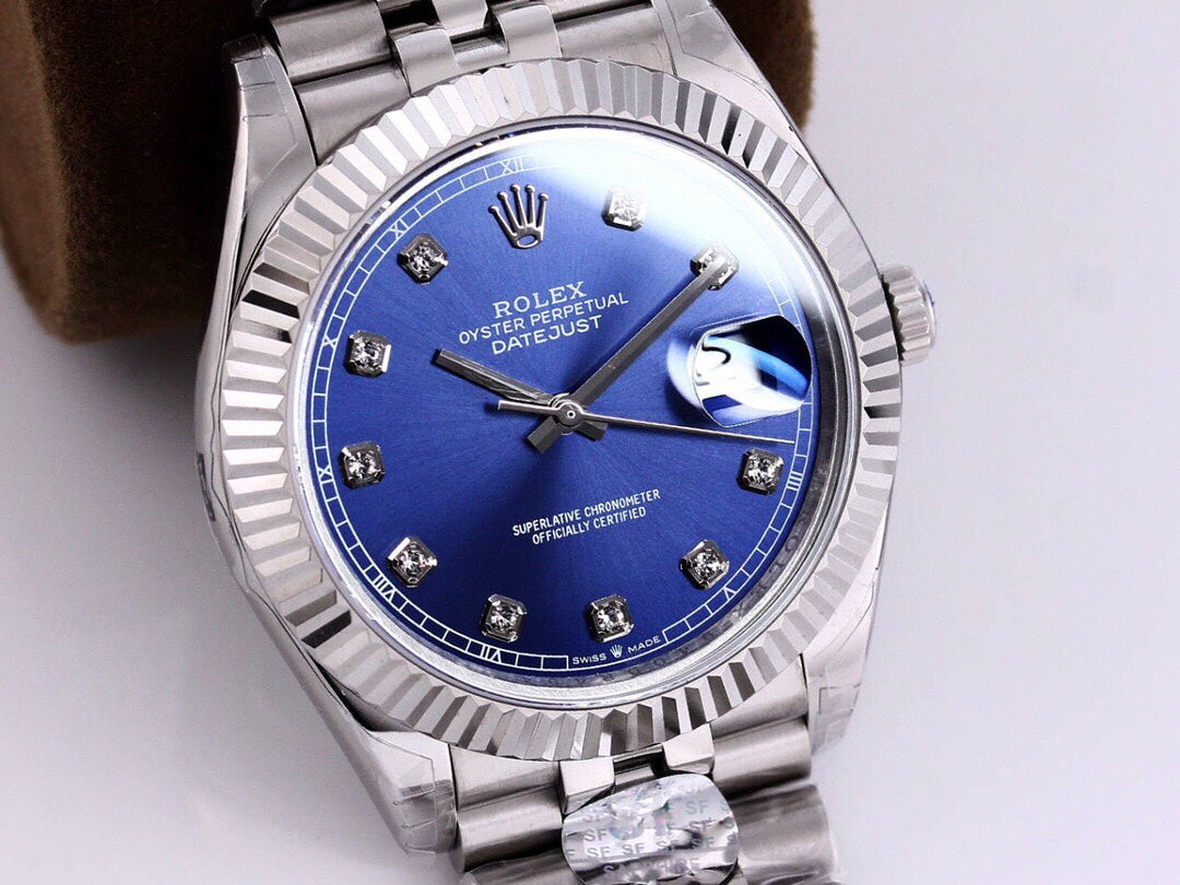 CLASSIC 41MM STAINLESS STEEL BLUE DIAL