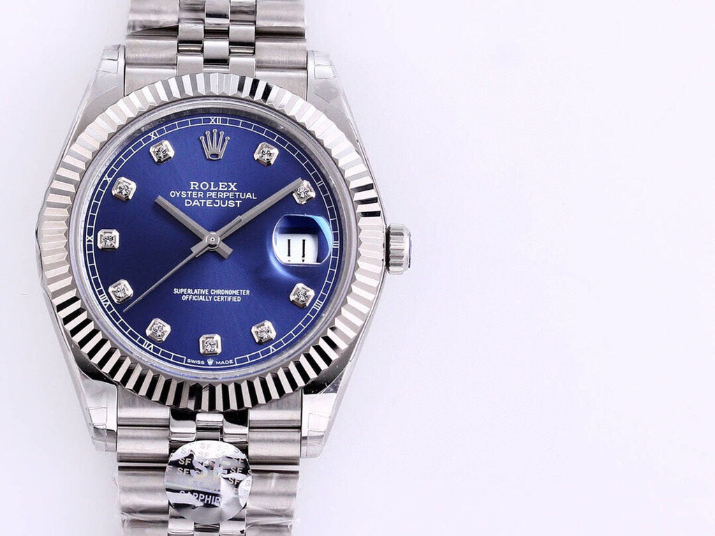 CLASSIC 41MM STAINLESS STEEL BLUE DIAL