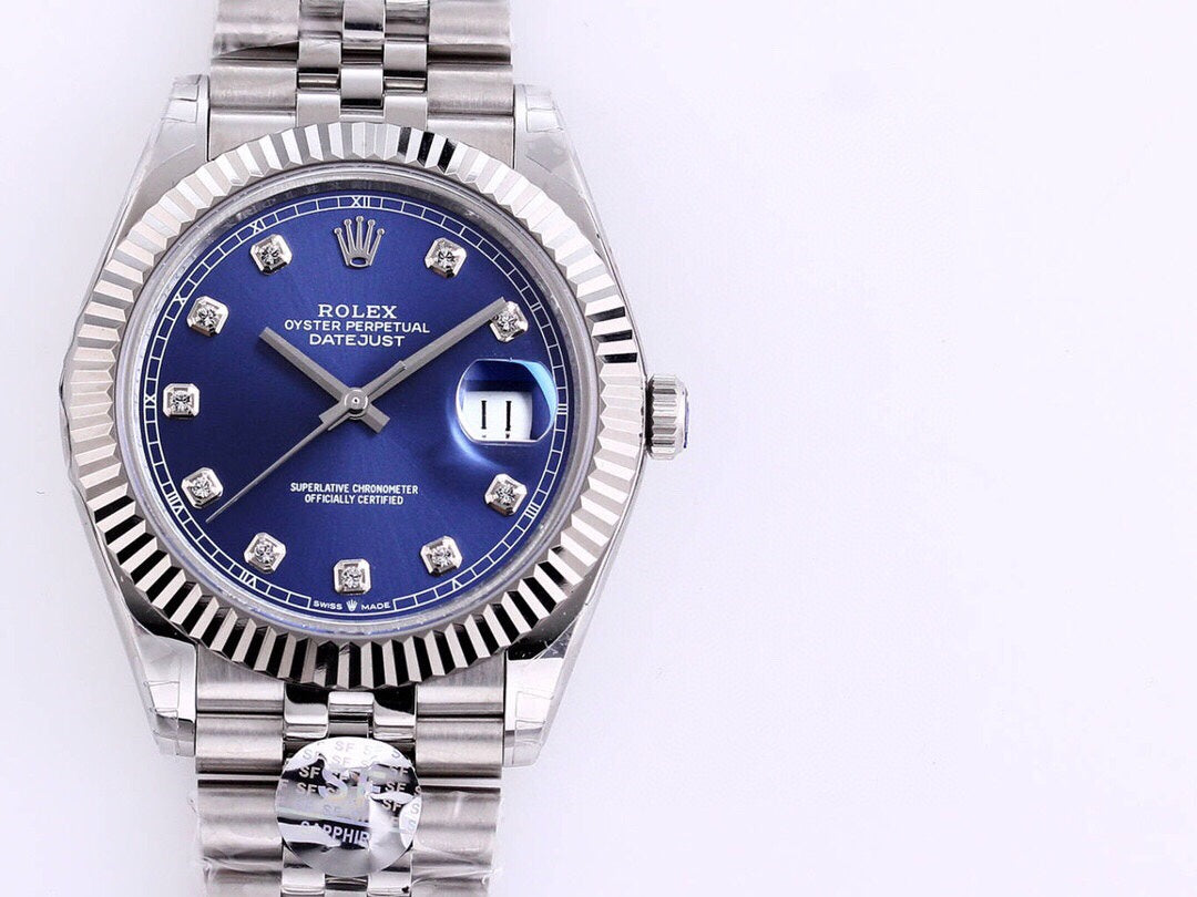 CLASSIC 41MM STAINLESS STEEL BLUE DIAL