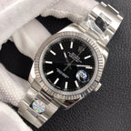 CLASSIC 41MM STAINLESS STEEL BLACK DIAL