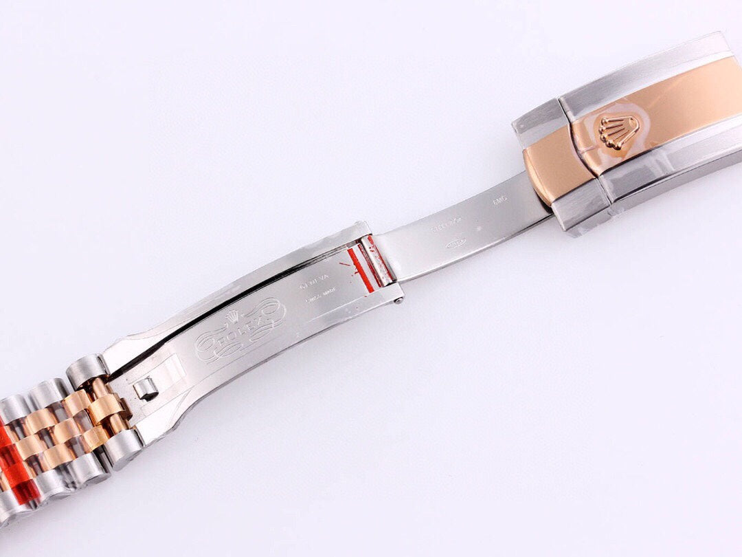 CLASSIC 41 ROSE GOLD STEEL CHOCOLATE DIAMOND DIAL