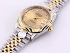 CLASSIC 41 TWO-TONE YELLOW DIAL DIAMOND NUMERALS
