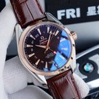VARELLO CLASSIC TERRA 150M CO-AXIAL GMT  LEATHER STRAP