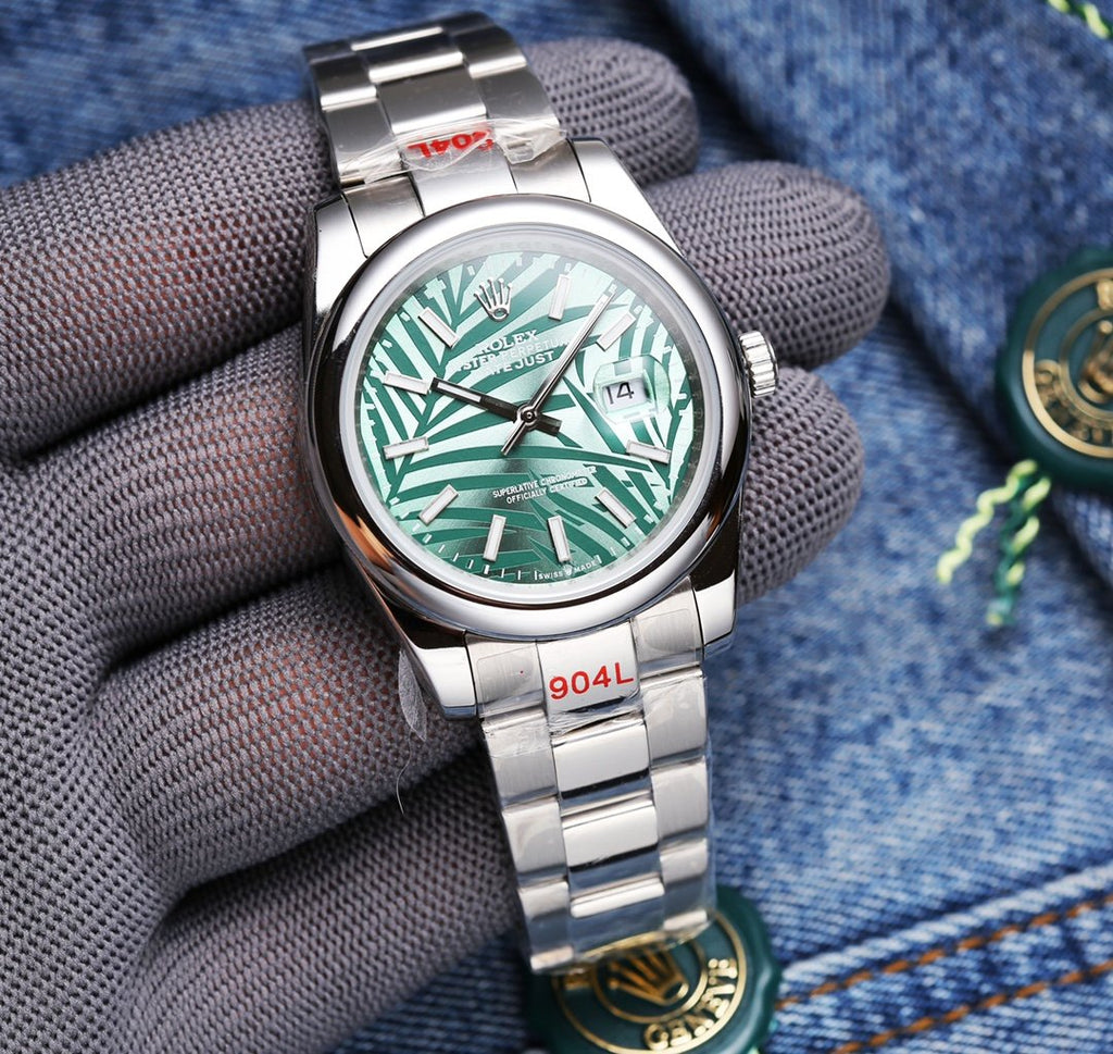 CLASSIC 41 STAINLESS STEEL CUSTOM GREEN DIAL