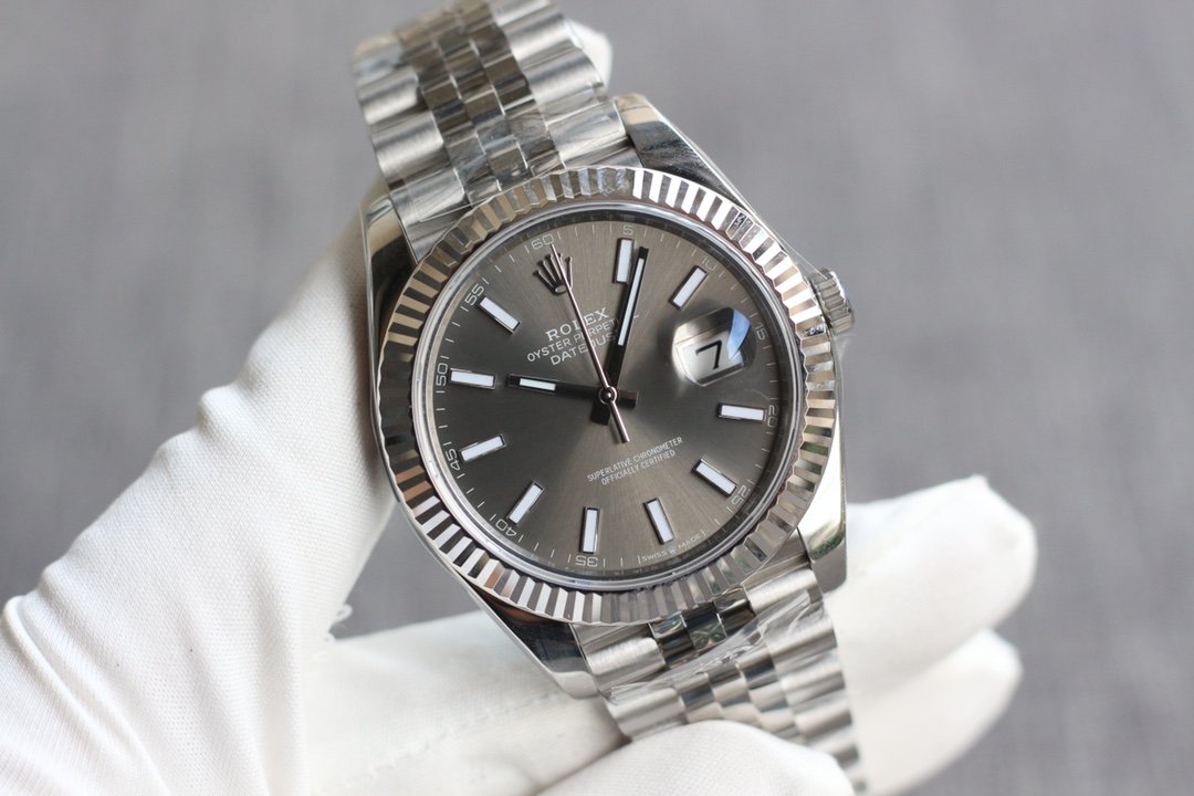CLASSIC II 41 STAINLESS STEEL GREY DIAL