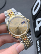 CLASSIC 41MM CHAMPAGNE DIAL STAINLESS STEEL BRACELET WATCH