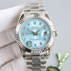 CLASSIC 41MM STAINLESS STEEL CASE DIAMOND NUMERAL WATCH