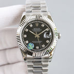CLASSIC 41MM STAINLESS STEEL CASE DIAMOND NUMERAL WATCH