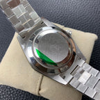 CLASSIC 41MM STAINLESS STEEL CASE GREEN DIAL DAY-DATE WATCH