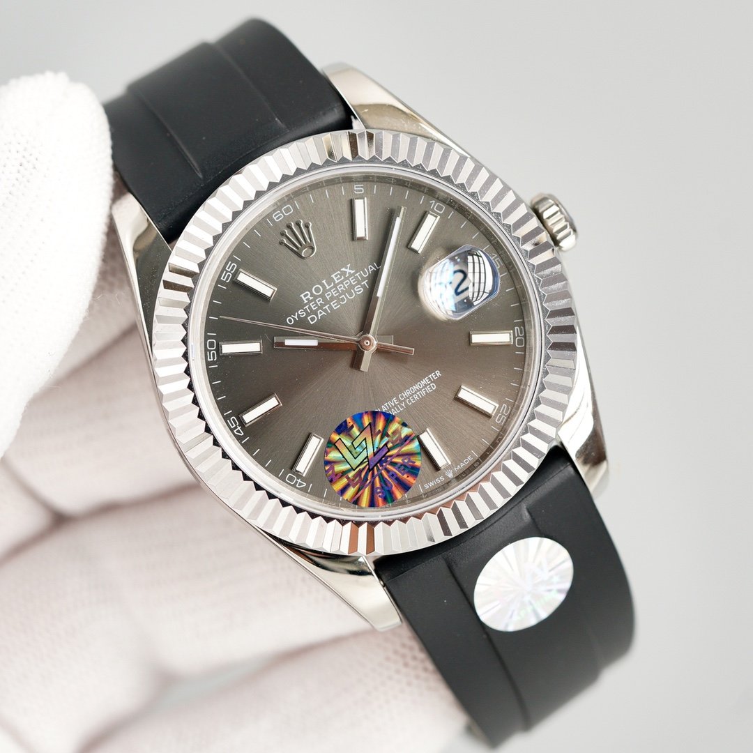 CLASSIC 41MM STAINLESS STEEL GREY DIAL WATCH